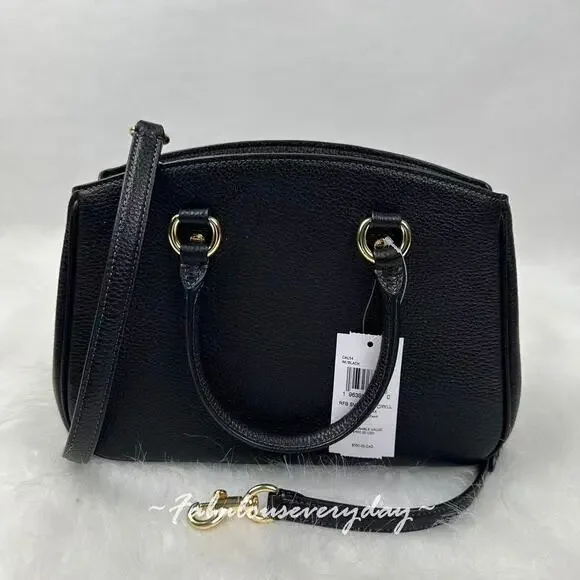 Coach Savannah Small Carryall Bag In Leather/Gold/Black CAL54 NWT - Picture 2 of 8